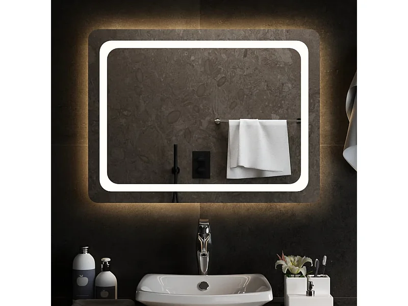 Espejo de baño con LED 80x60 cm ES309587