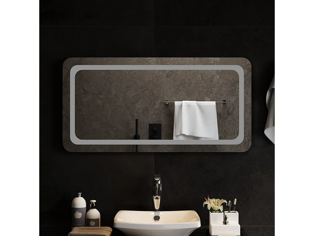 Miroir de salle de bain à LED 100x50 cm FR65106