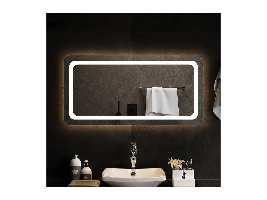 Espejo de baño con LED 100x50 cm ES363073