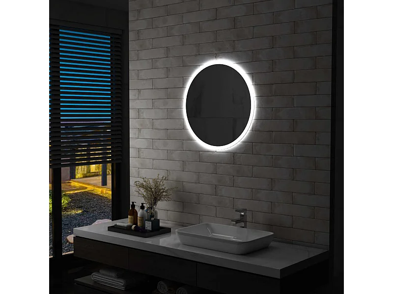 Miroir à LED pour salle de bain 60 cm FR77672