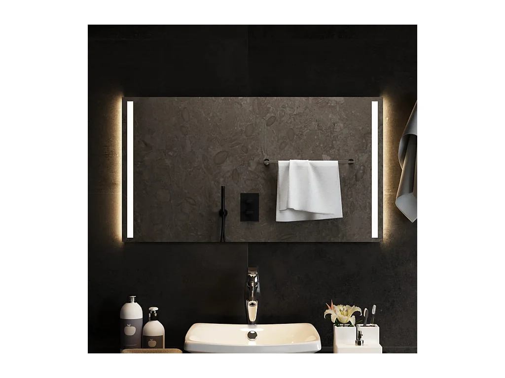 Miroir de salle de bain à LED 90x50 cm FR38588