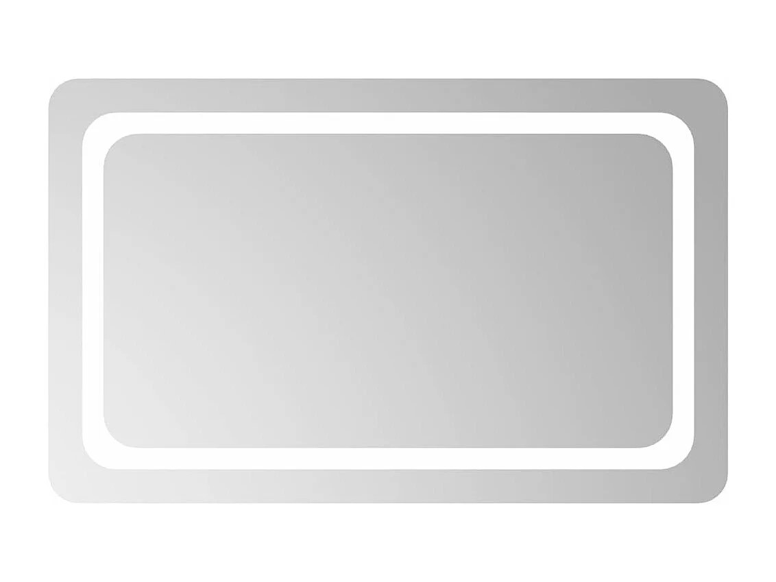 Espelho de casa de banho com luzes LED 80x50 cm PT743989