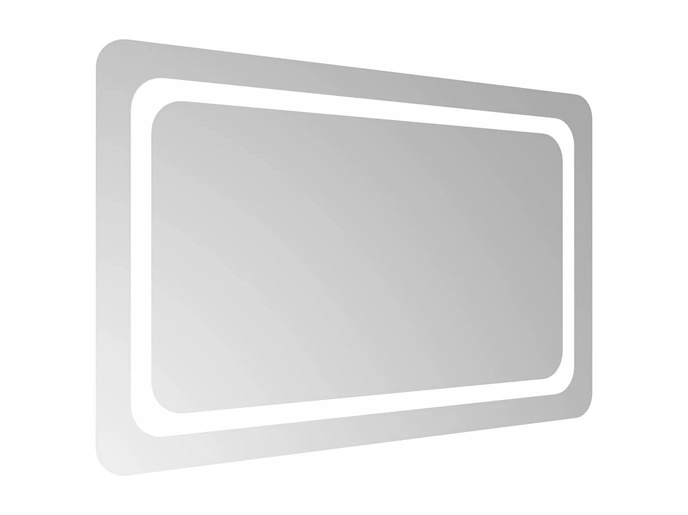 Espelho de casa de banho com luzes LED 80x50 cm PT743989