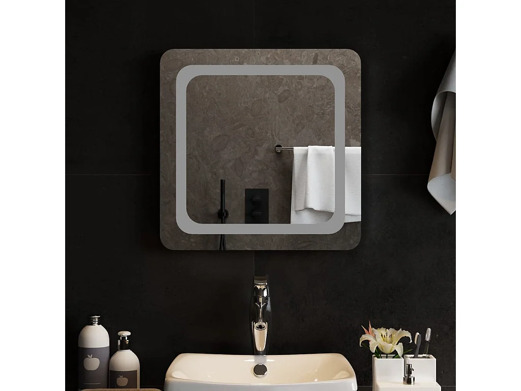 Miroir de salle de bain à LED 50x50 cm FR14791