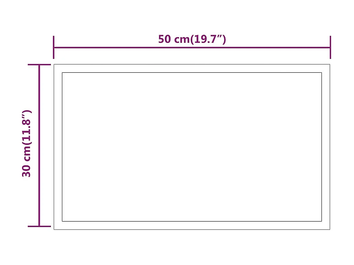 Miroir de salle de bain à LED 50x30 cm FR67940