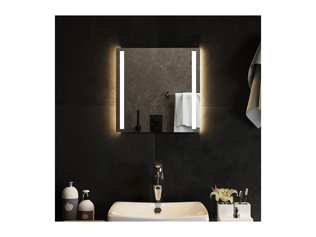 Miroir de salle de bain à LED 40x40 cm FR34389