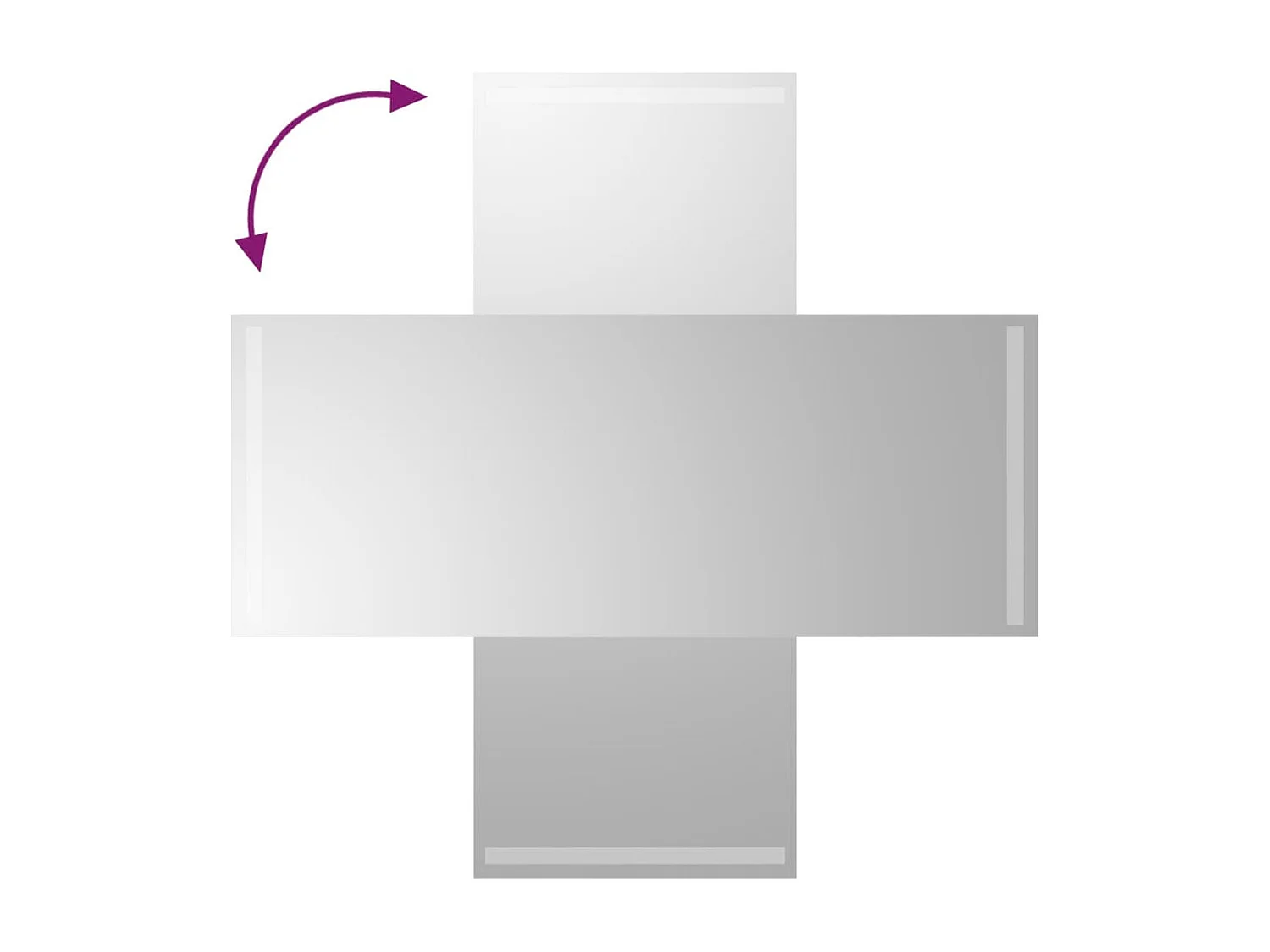 Miroir de salle de bain à LED 40x100 cm FR96251