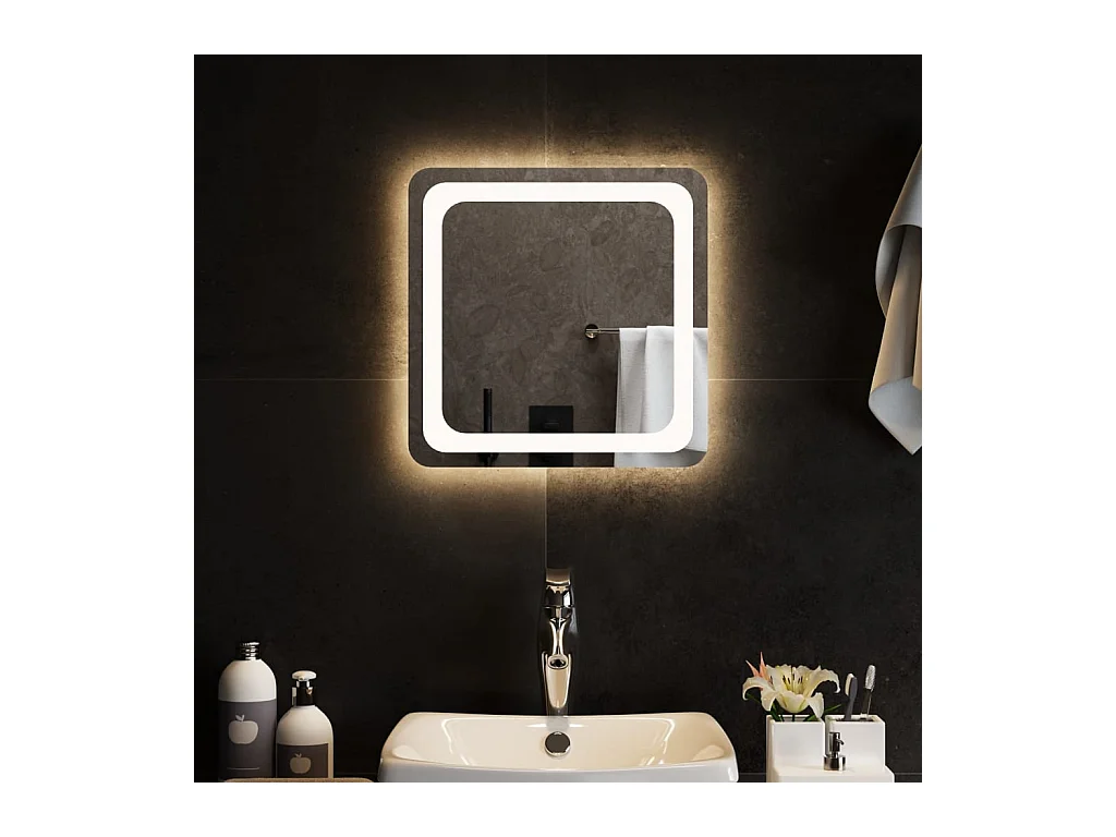 Badkamerspiegel LED 40x40 cm BE546382