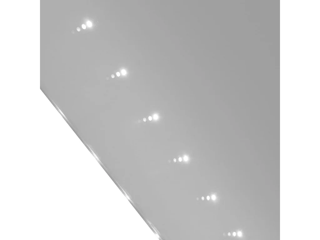 Miroir de salle de bain avec lumières LED 60 x 80 cm (L x H) FR40937