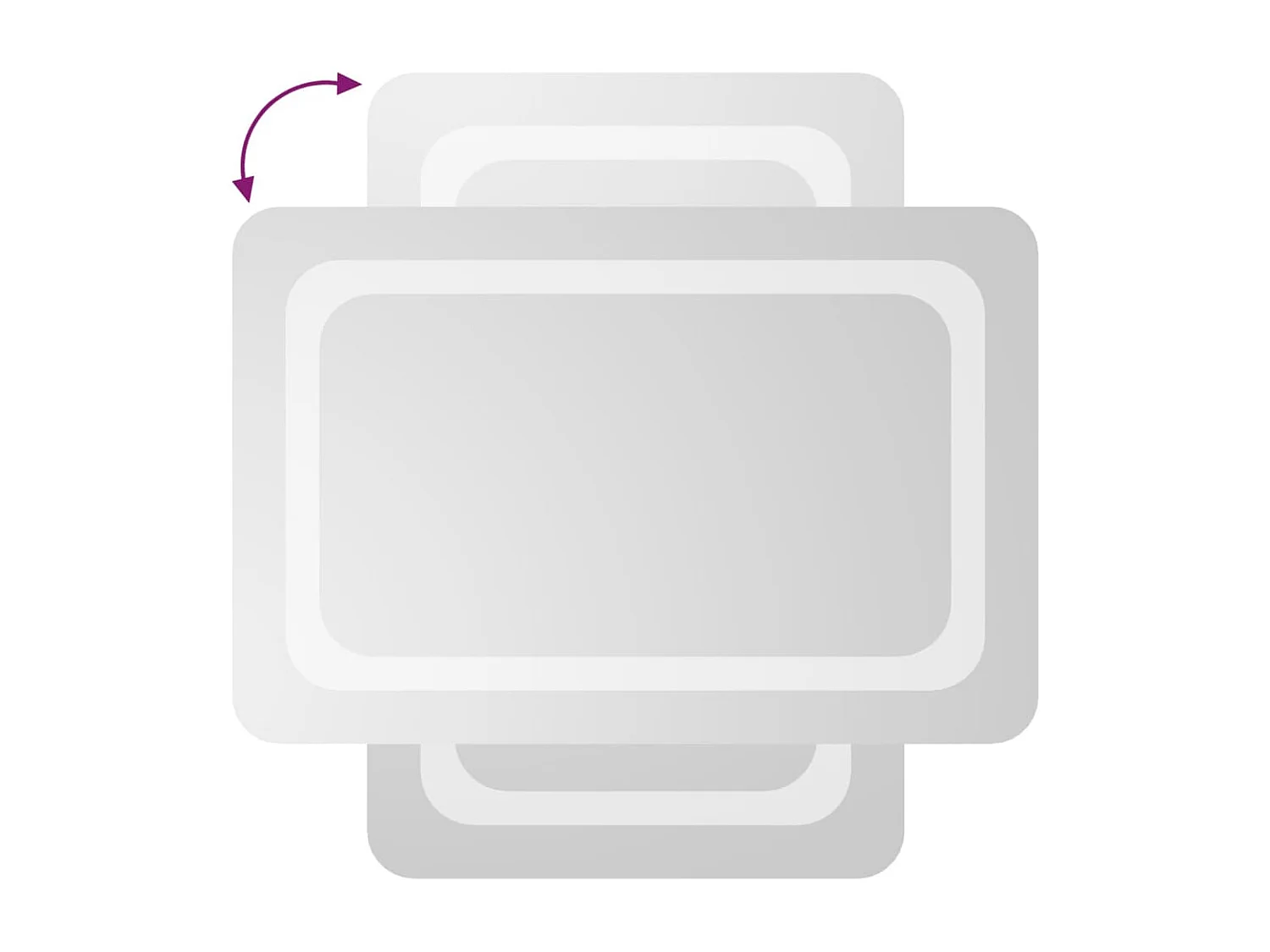 Miroir de salle de bain à LED 40x60 cm FR53769