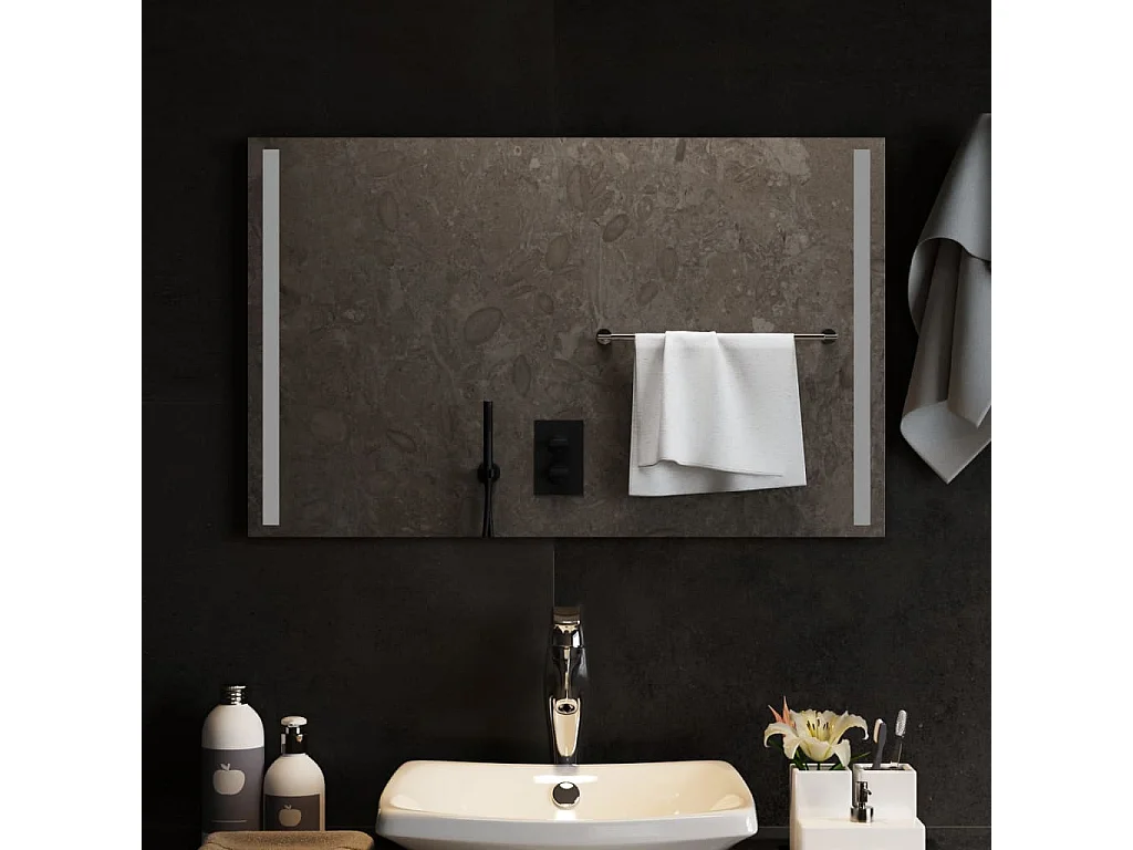 Miroir de salle de bain à LED 80x50 cm FR57663