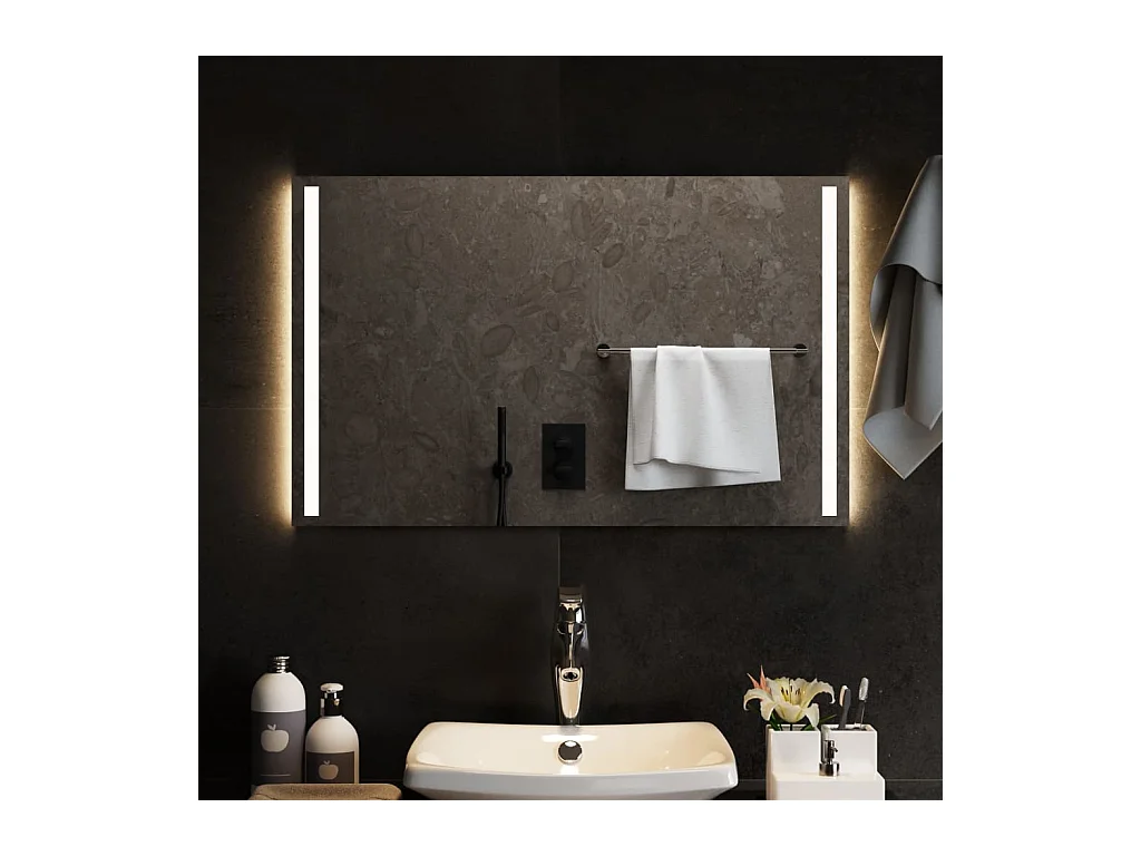 Miroir de salle de bain à LED 80x50 cm FR57663