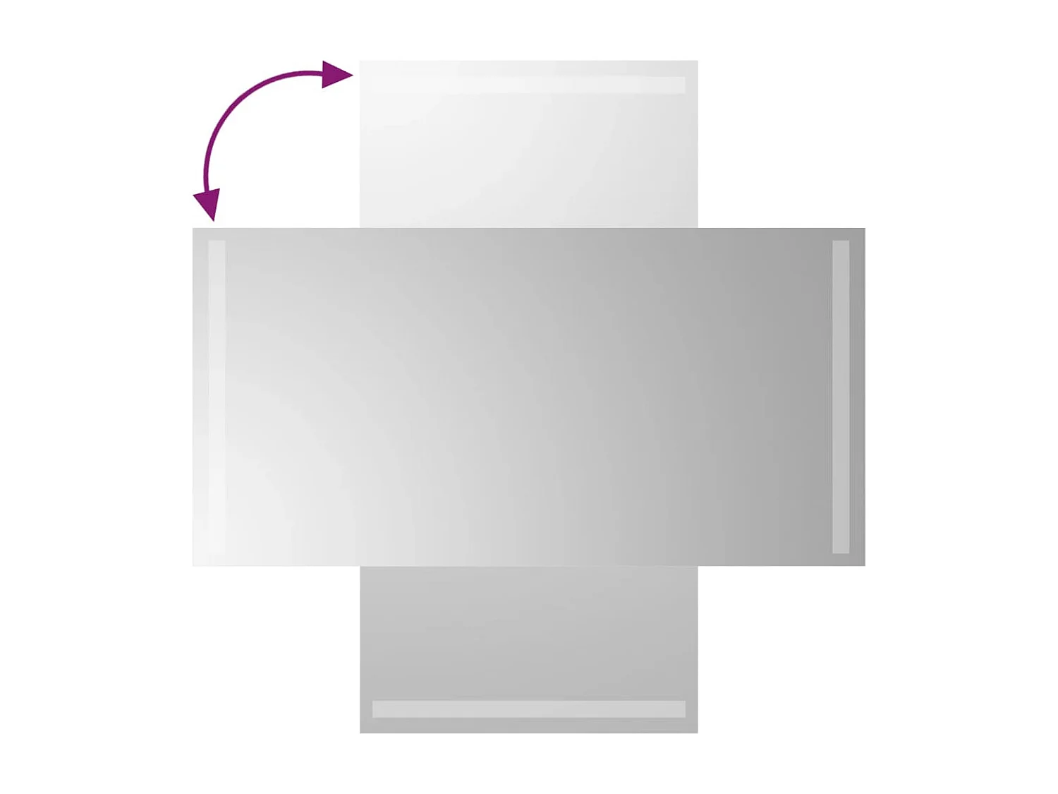 Miroir de salle de bain à LED 40x80 cm FR37431