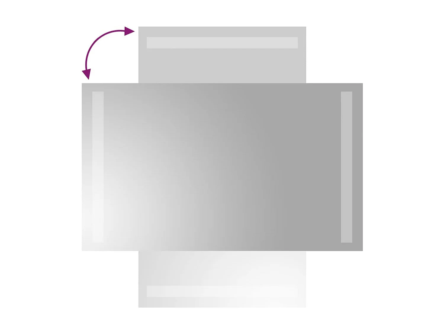 Badkamerspiegel LED 30x50 cm BE165568