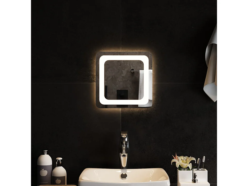 Miroir de salle de bain à LED 30x30 cm FR32870