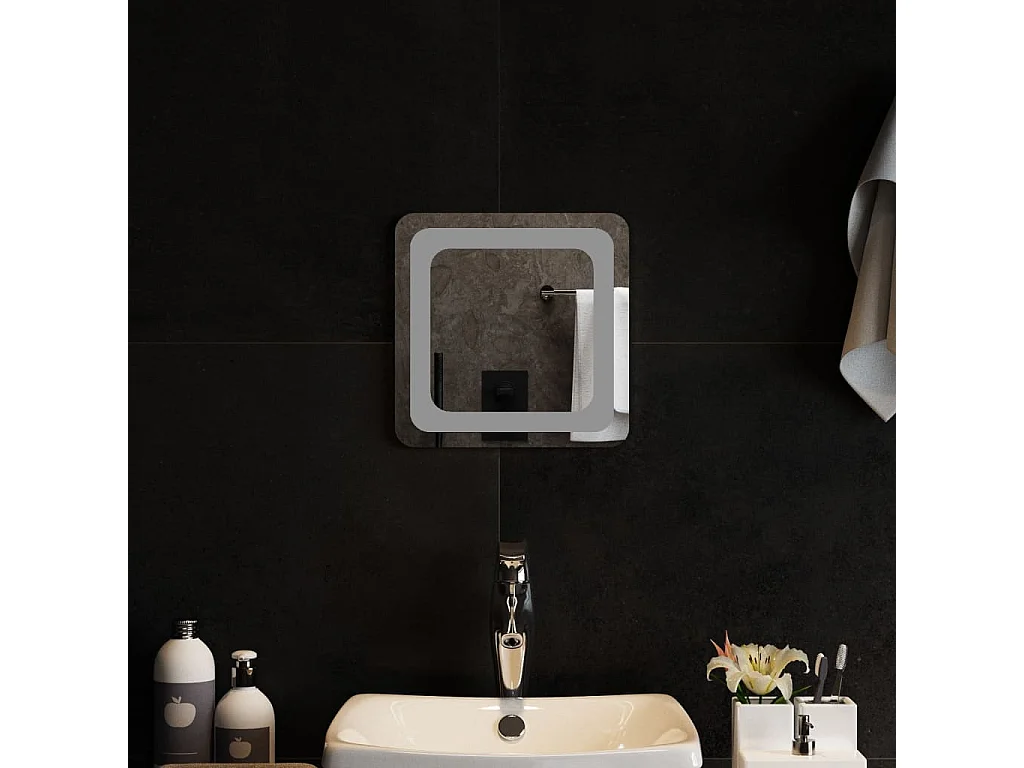 Miroir de salle de bain à LED 30x30 cm FR32870