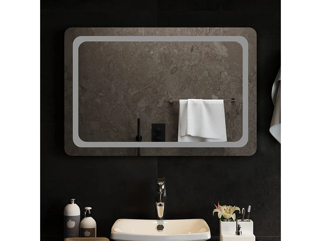 Miroir de salle de bain à LED 90x60 cm FR96132
