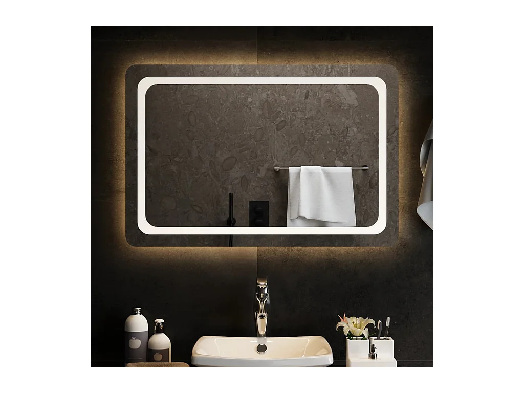 Miroir de salle de bain à LED 90x60 cm FR96132