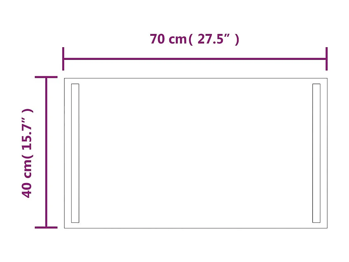 Espejo de baño con LED 40x70 cm ES929952