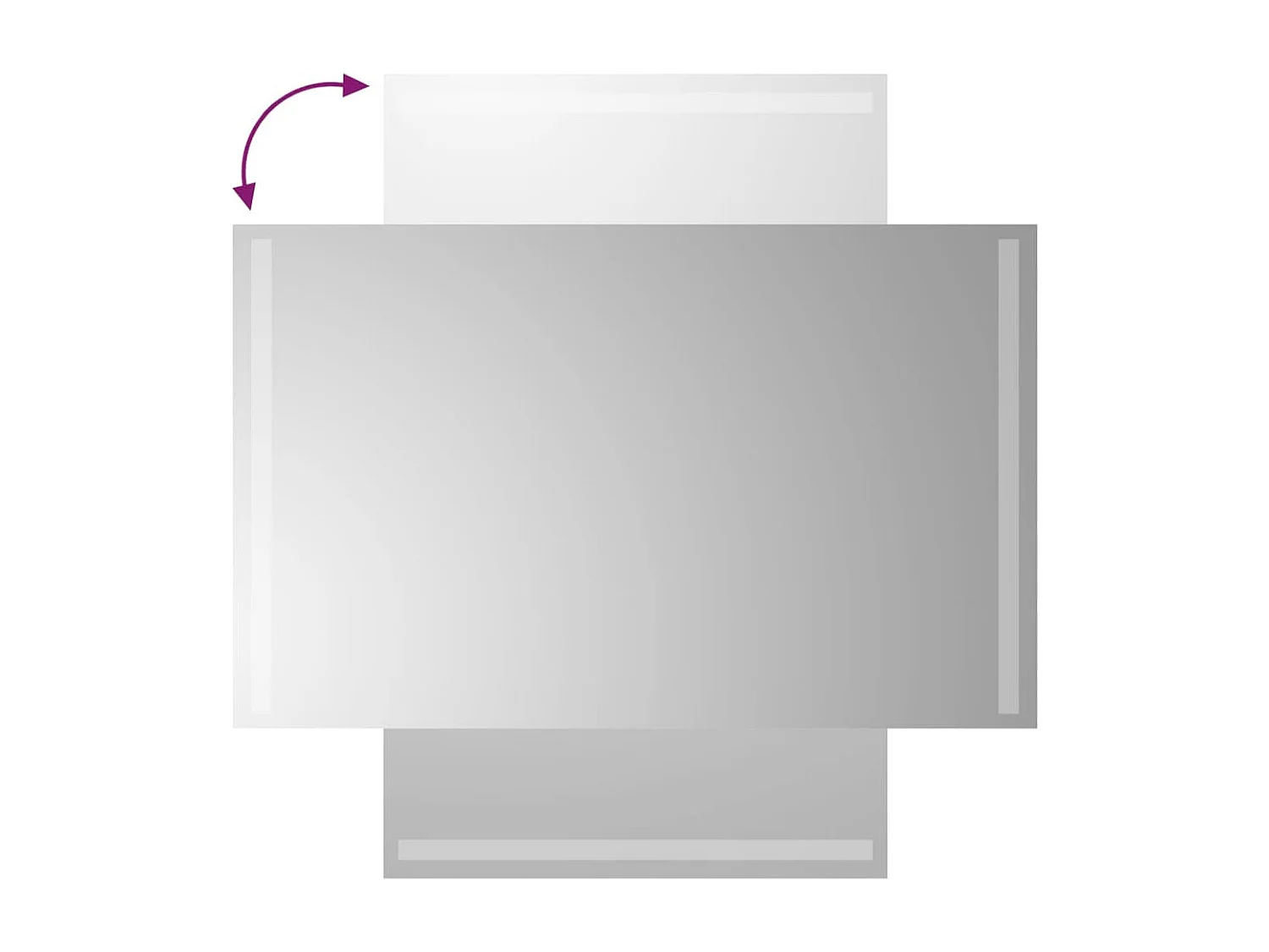 Miroir de salle de bain à LED 50x80 cm FR63093