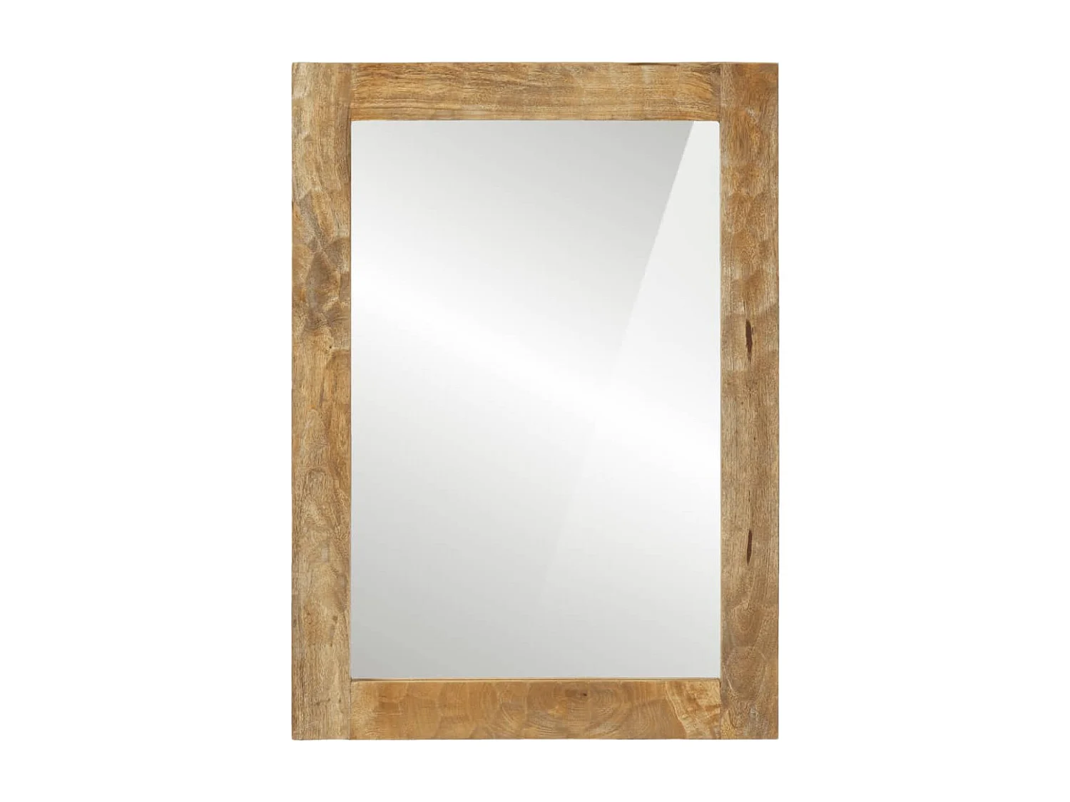 Espelho de casa de banho 50x70x2,5 cm mangueira maciça e vidro PT281014