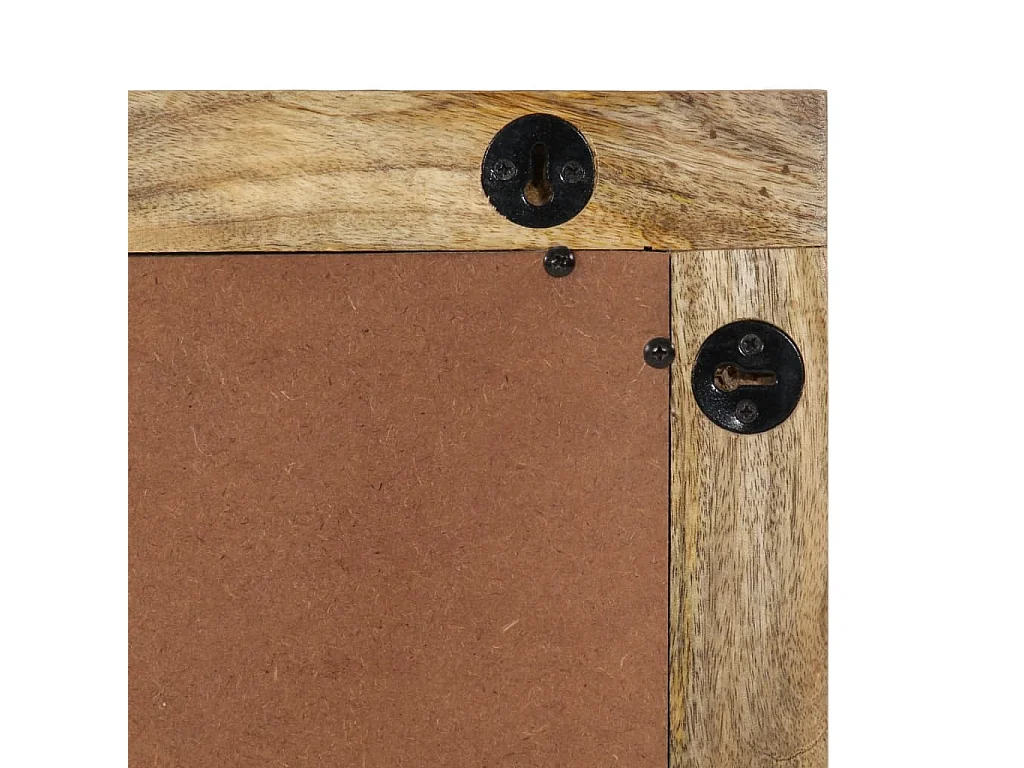 Espelho de casa de banho 50x70x2,5 cm mangueira maciça e vidro PT281014