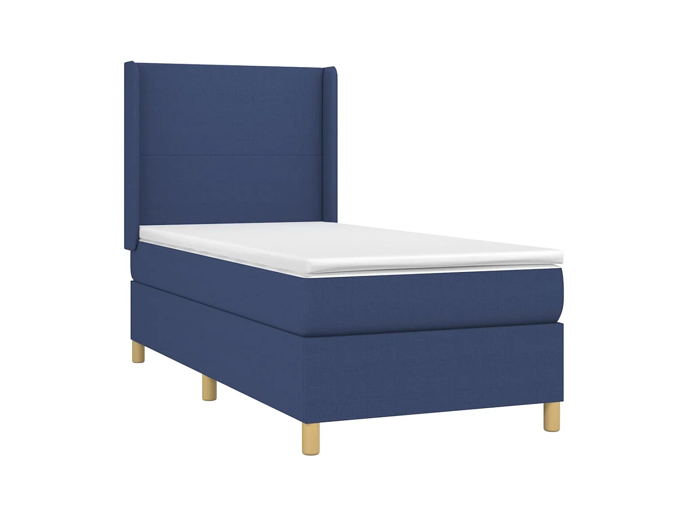 Conjunto Boxspring - 80x200 cm + colchón tela azul ES455494
