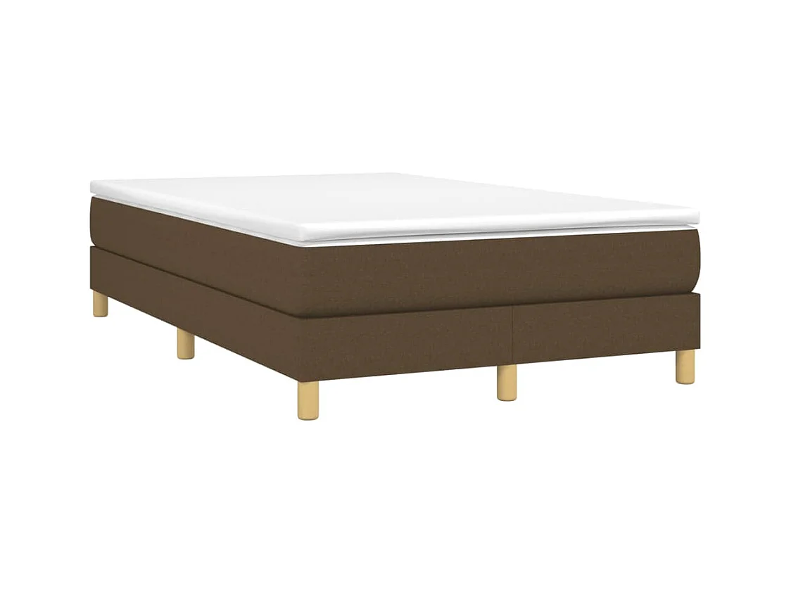 Conjunto Boxspring - 120x190 cm + colchón tela marrón oscuro ES358631