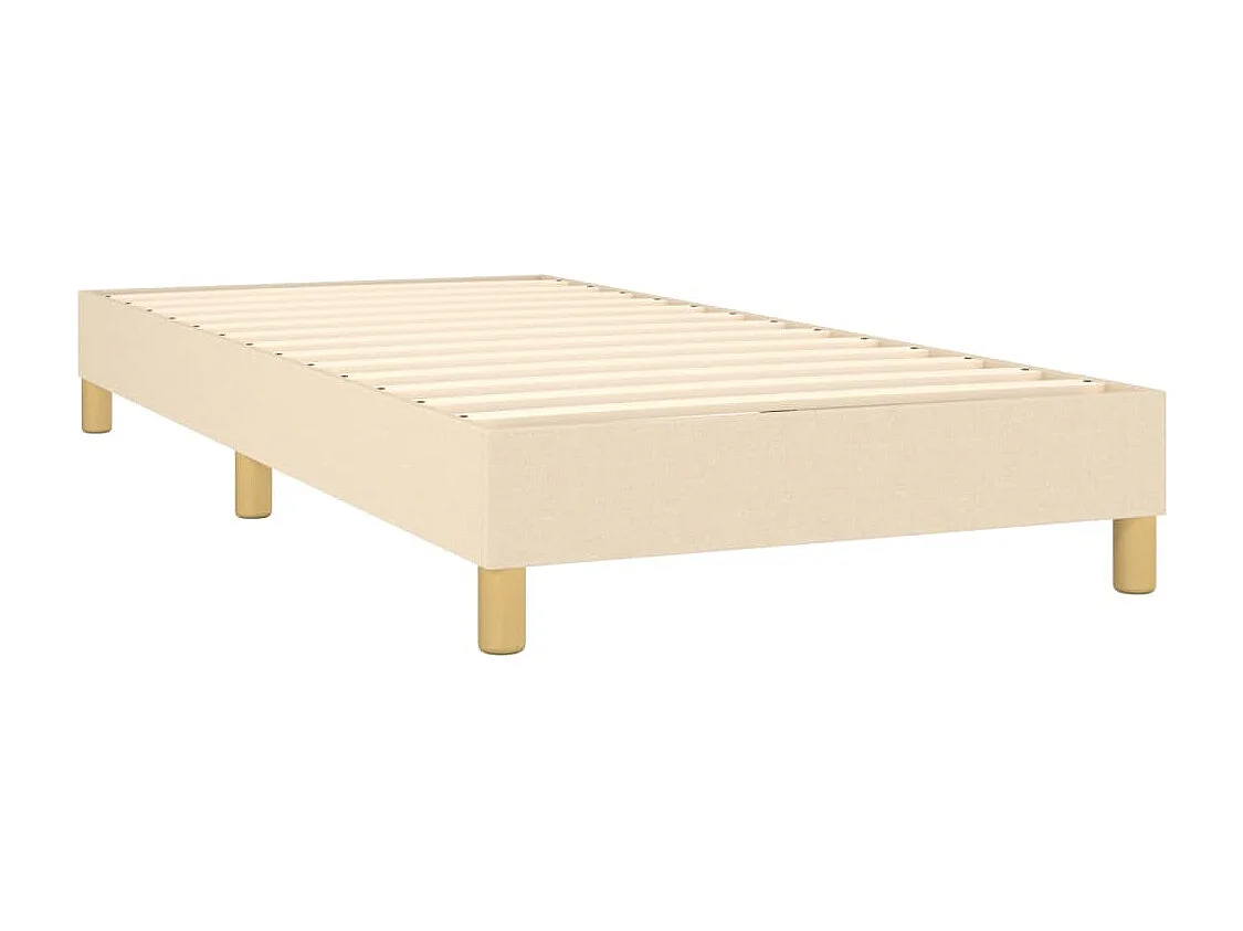 Conjunto Boxspring - 100x200 cm + colchón y LED tela crema ES182956