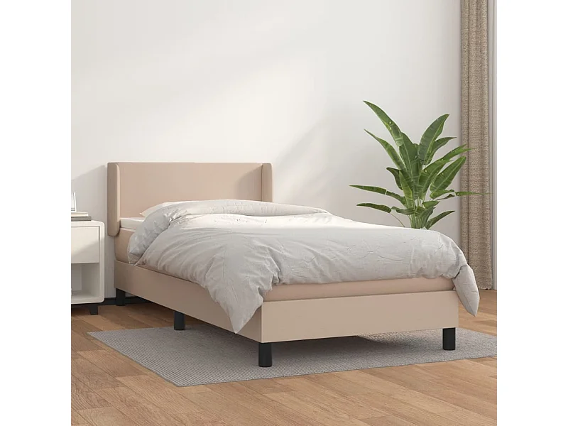 Ensemble complet boxspring + matelas Cappuccino 80x200 cm FR45831