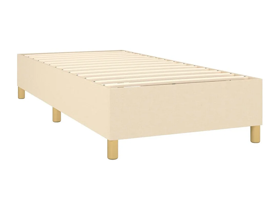 Conjunto Boxspring - 80x200 cm + colchón tela color crema ES944407