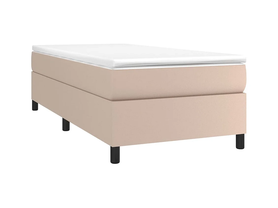 Ensemble complet boxspring + matelas Cappuccino 100x200 cm FR62223