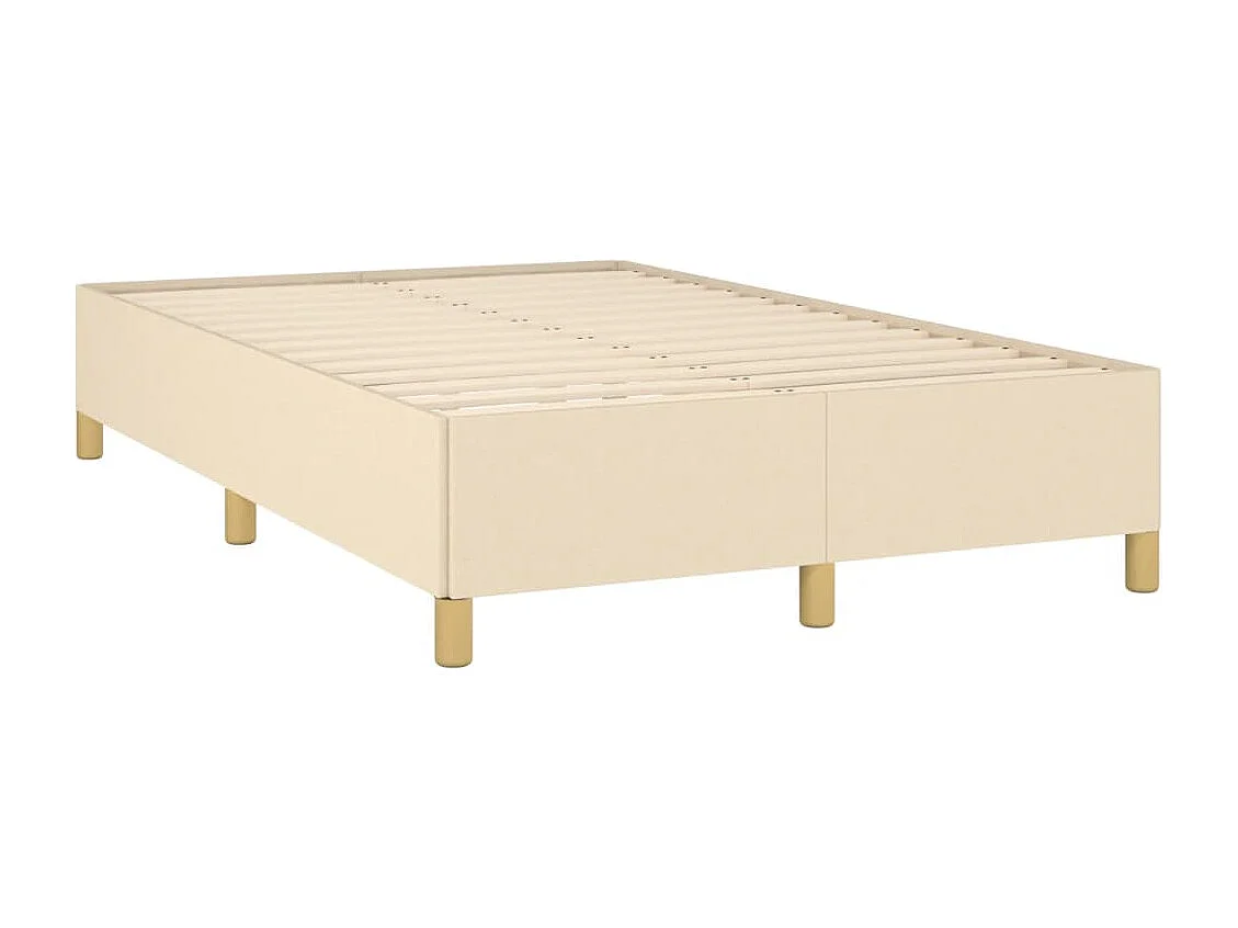 Conjunto Boxspring - 120x190 cm + colchón tela color crema ES984392