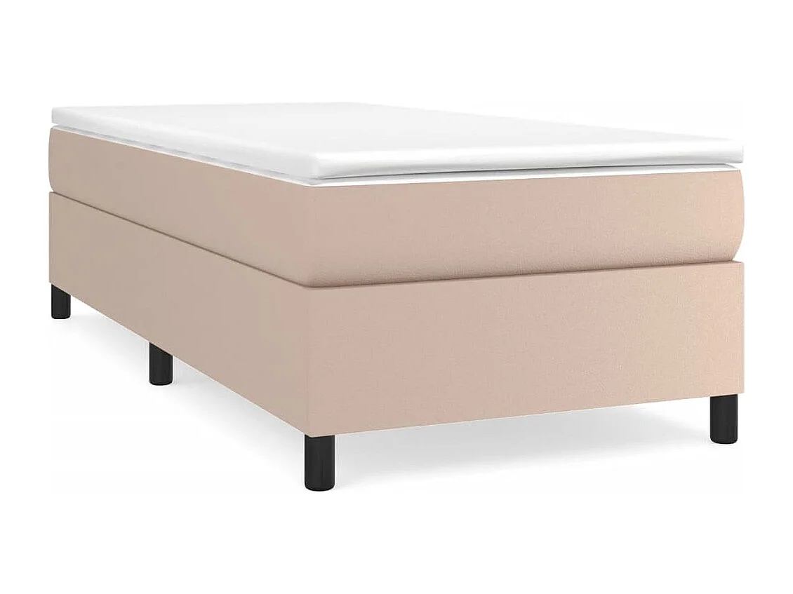 Ensemble complet boxspring + matelas Cappuccino 90x190 cm FR78536