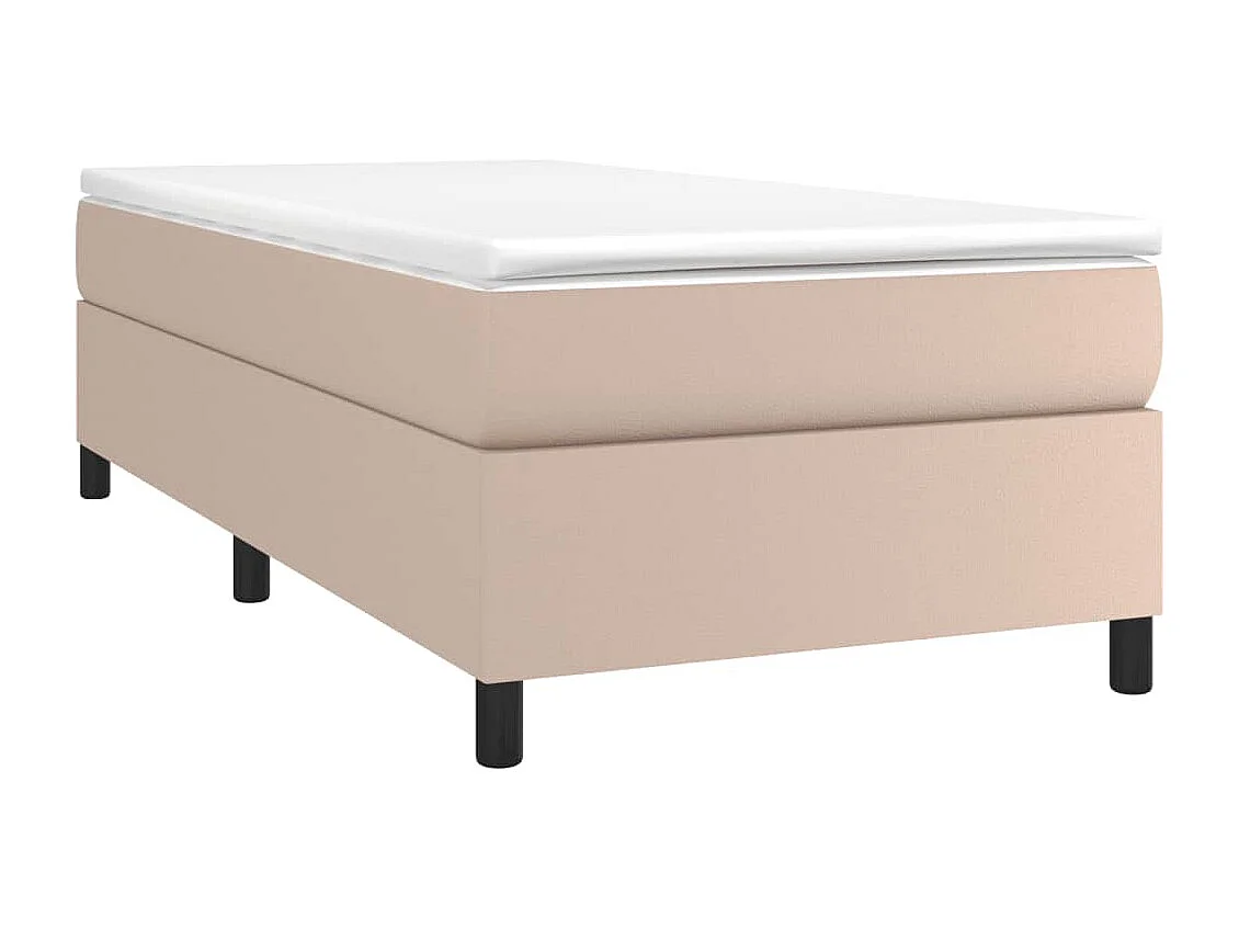Ensemble complet boxspring + matelas Cappuccino 90x190 cm FR78536