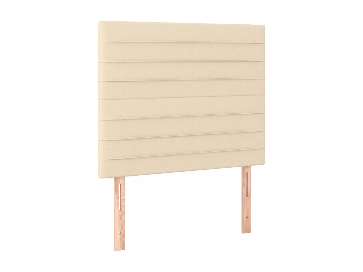 Ensemble complet boxspring + matelas + Banc Crème 120x200 cm Tissu FR98571