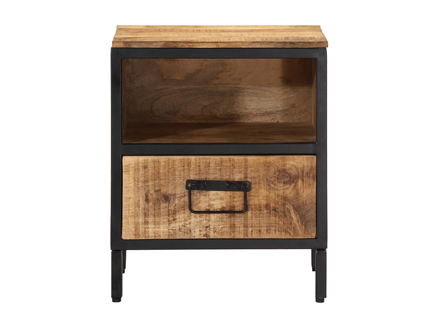 Nachtkastje 40x35x50 cm massief mangohout BE860288