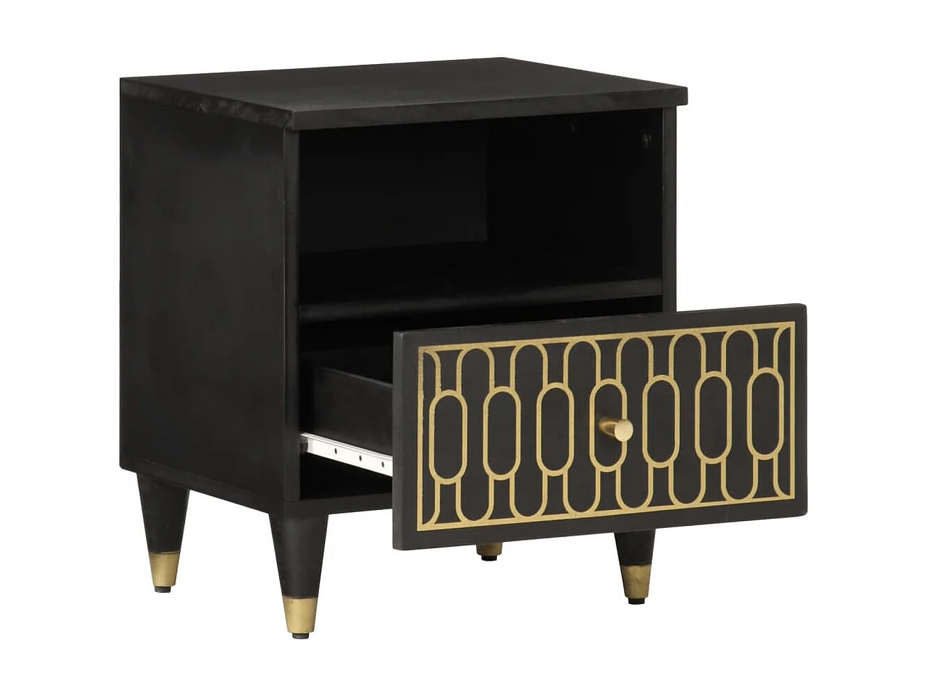 Table de chevet 40x33x46 cm Bois de manguier solide FR55144