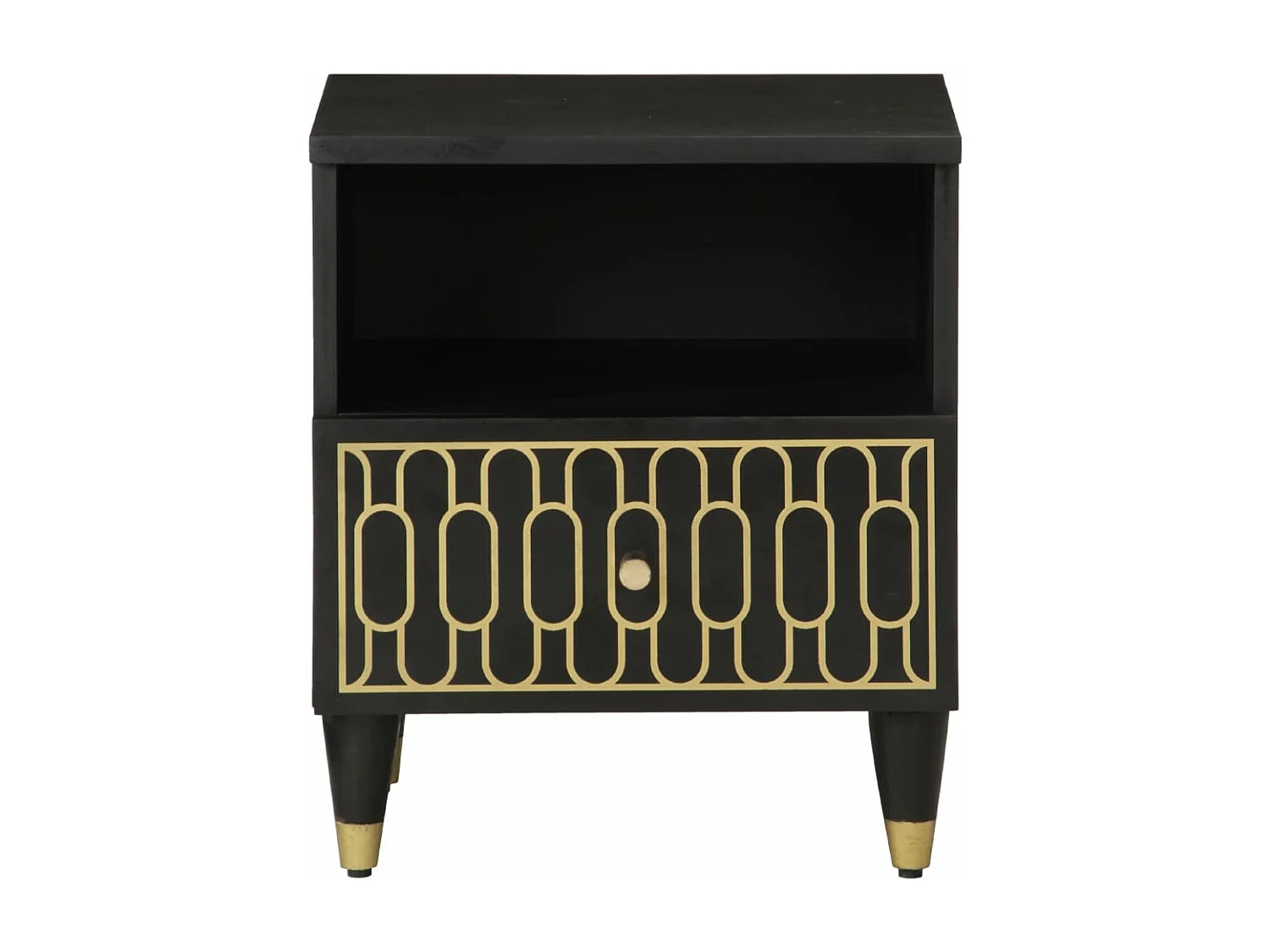 Table de chevet 40x33x46 cm Bois de manguier solide FR55144