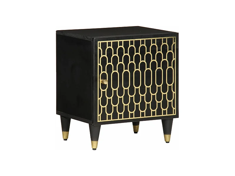 Table de chevet 40x33x46 cm Bois de manguier solide FR34496