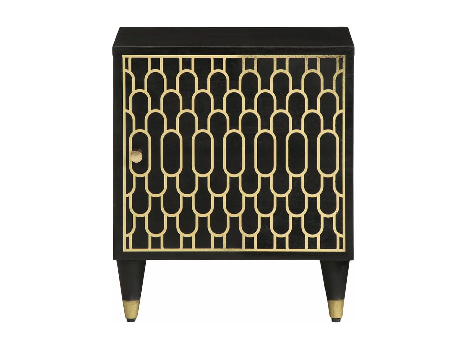 Mesitas de noche 2 uds madera maciza de mango 40x33x46 cm ES784392