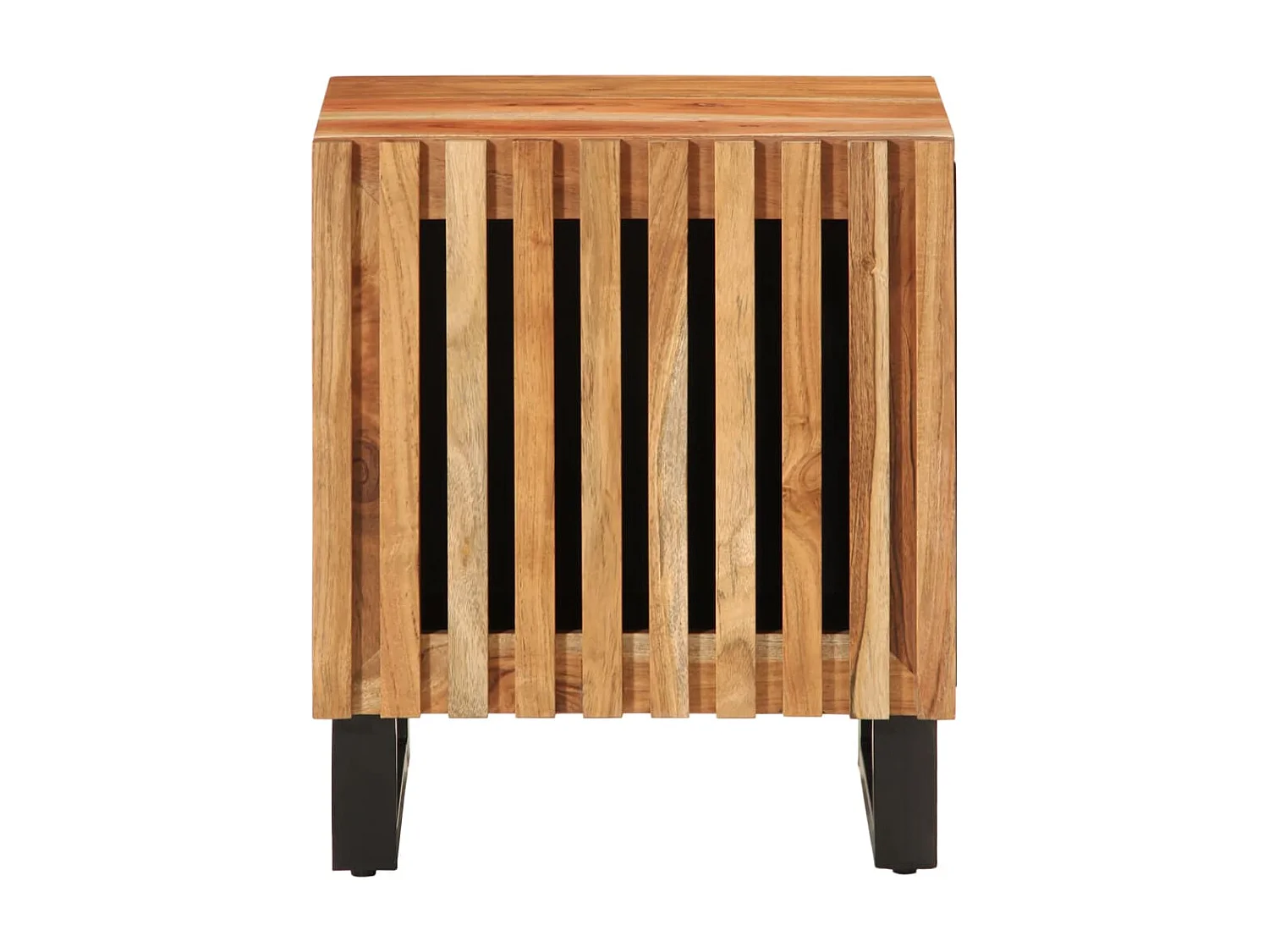 Lot de 2 Tables de chevet 40x34x46 cm bois d'acacia massif FR49408