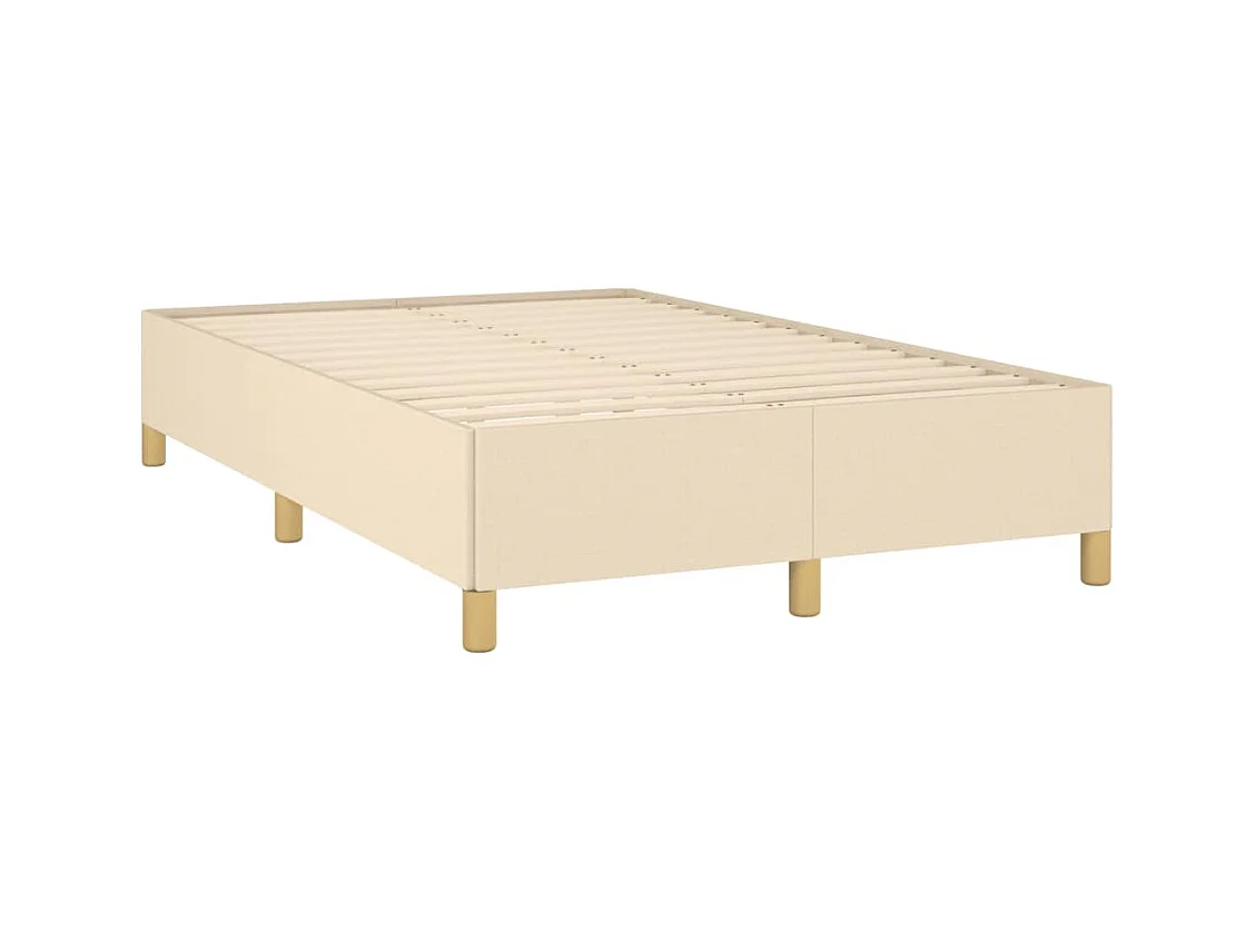 Boxspring met matras stof crèmekleurig 120x190 cm BE805374
