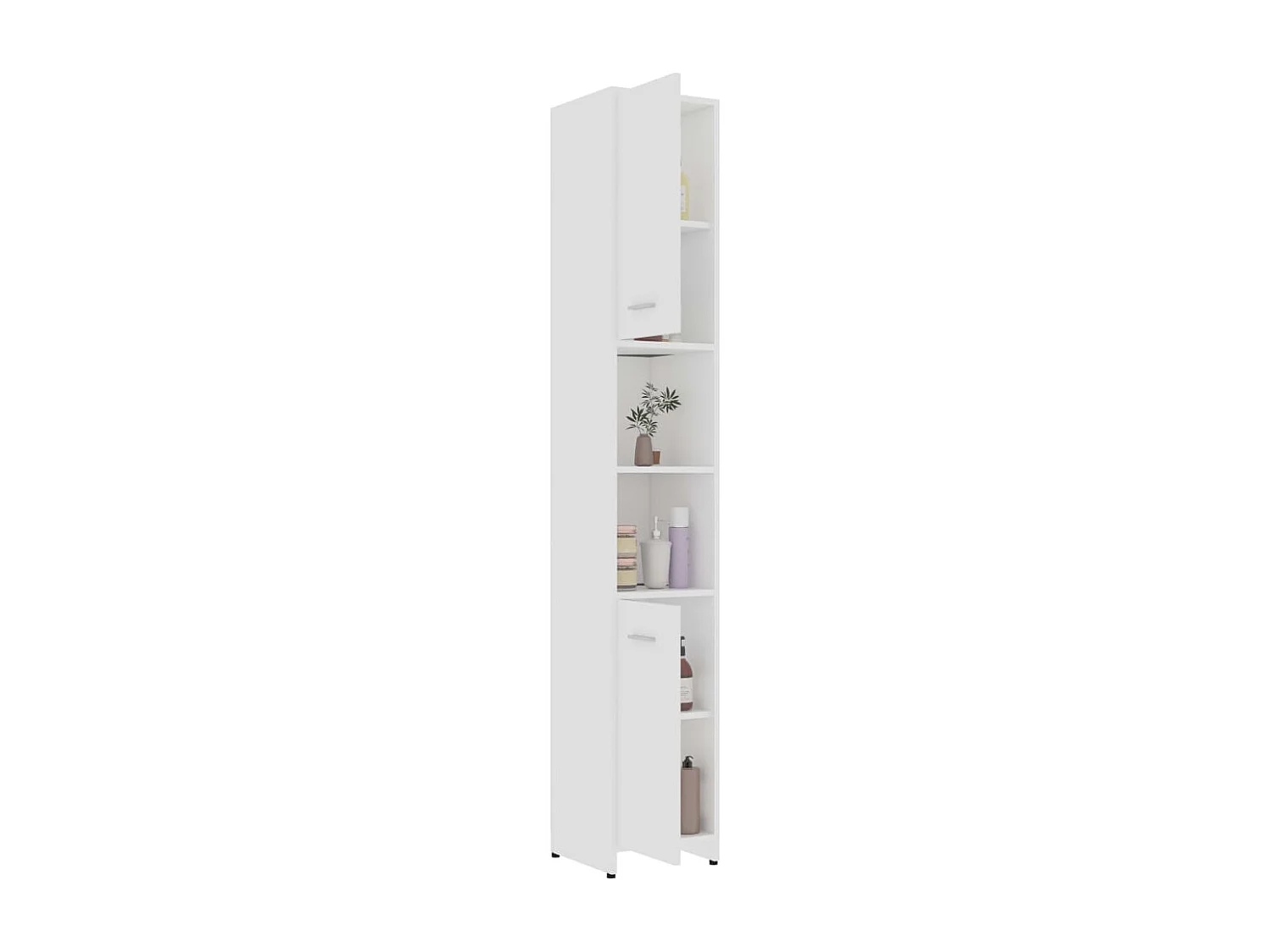 Armoire de salle de bain Blanc 30x30x183,5 cm Aggloméré FR82822