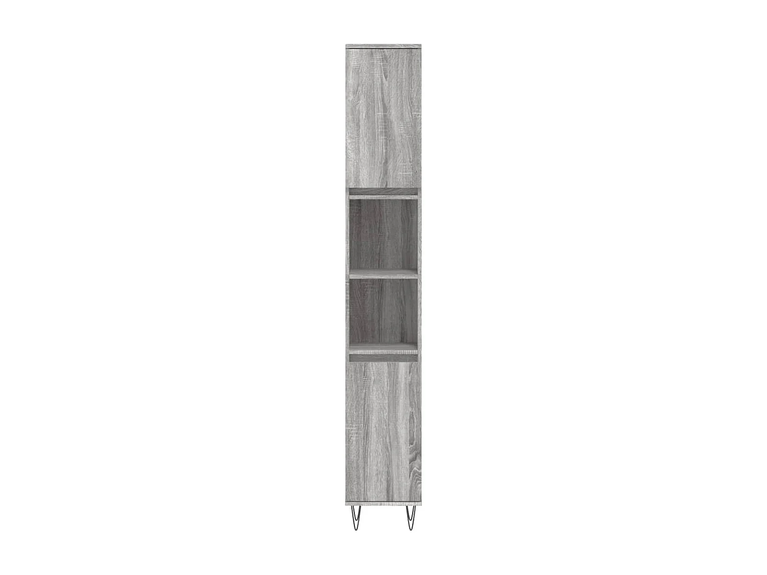 Armoire de bain sonoma gris 30x30x190 cm bois d'ingénierie FR73196