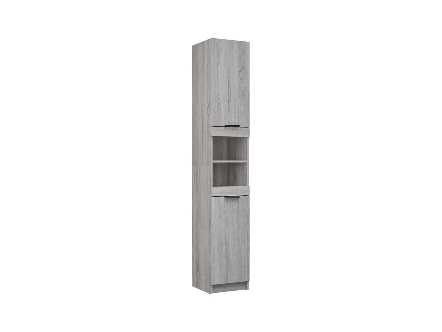 Armoire de bain Sonoma gris 32x34x188,5 cm Bois d'ingénierie FR88296
