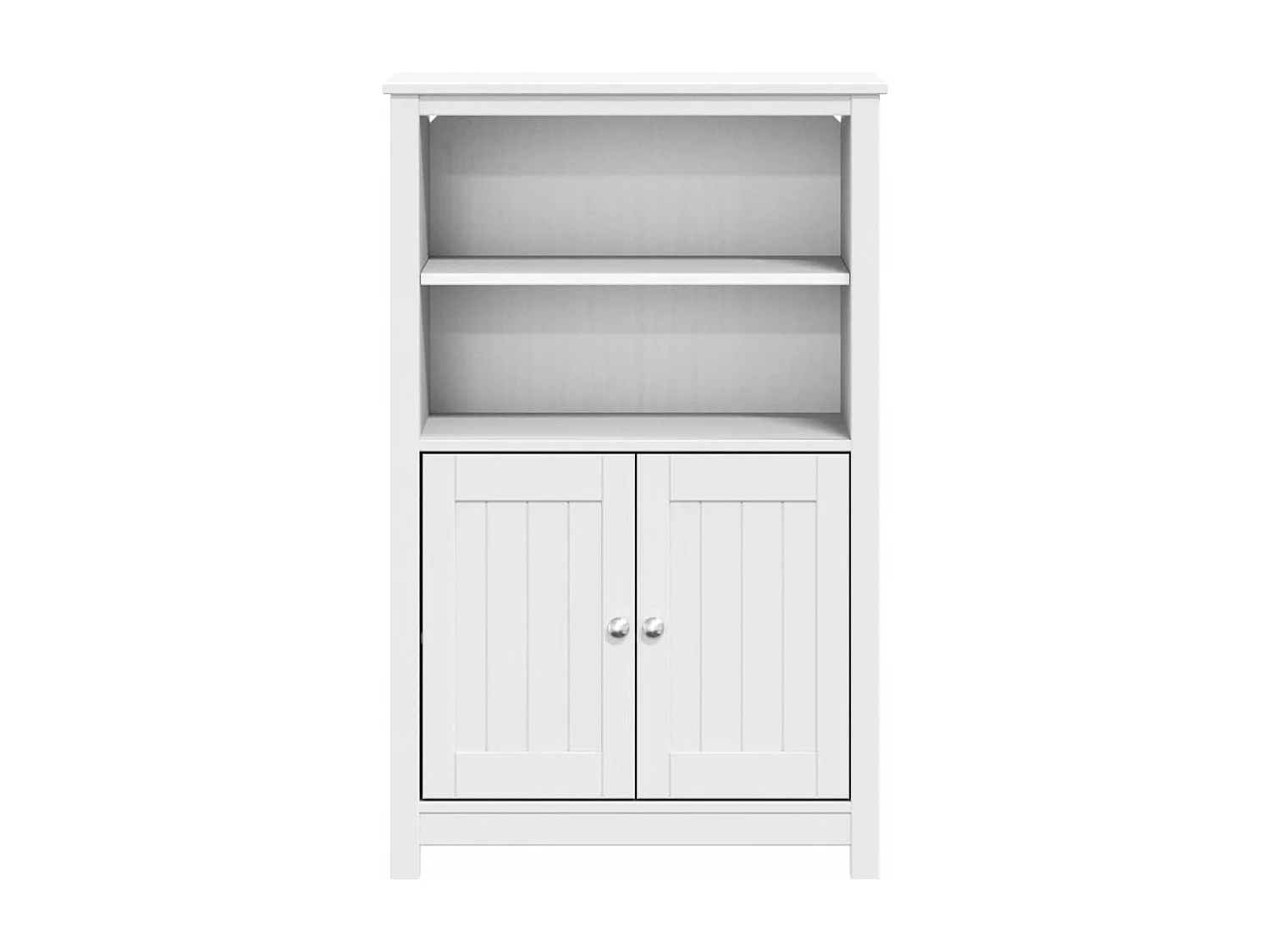 Armoire de salle de bain BERG blanc 69,5x34x110 cm pin massif FR52492