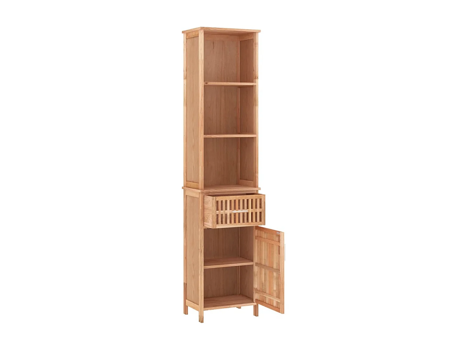 Armoire de salle de bain 42x29x182 cm Bois massif de noyer FR93523
