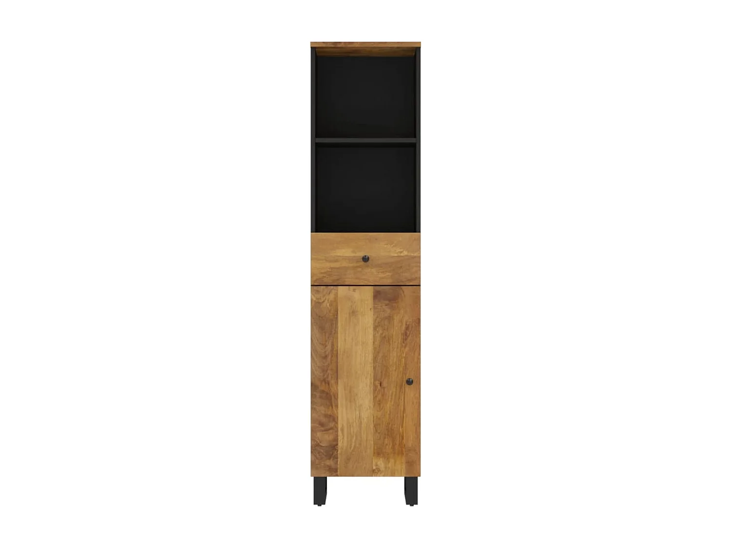 Mueble de baño madera maciza de mango 38x33x160 cm ES214183
