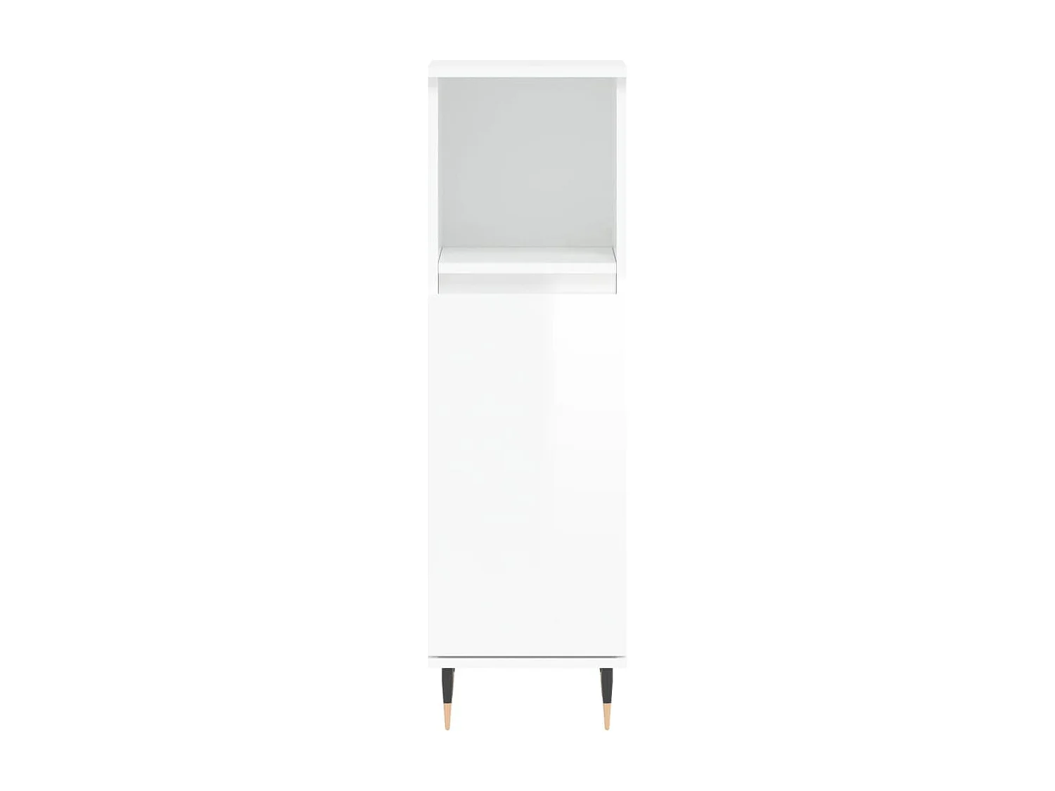 Armoire de salle de bain blanc brillant 30x30x100 cm FR83644